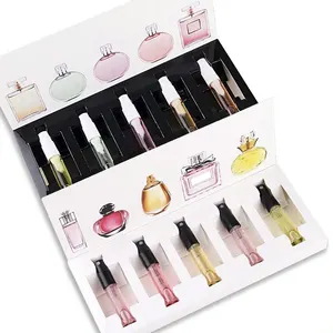 Emballage de boîte d'échantillons de parfum Boîte d'emballage de 10ml avec insert pour échantillon de parfum