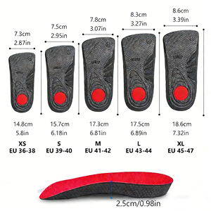 KROLIK <strong>Orthopedic</strong> Half Insole Arch Support EVA Material Breathable Velvet Comfort Autumn Insoles for Plantar Fasciitis Relief - Product Image 5
