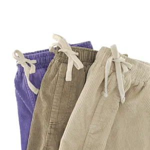 Custom Wholesale Classic Comfortable Cotton Corduroy Shorts Multicolor Mens Corduroy Shorts With Drawstring