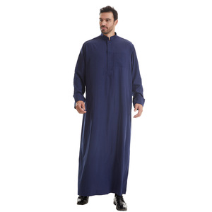 Kandura pour hommes musulmans de taille standard (<span class=keywords><strong>S</strong></span>-XXXL) | Style arabe | Stock prêt | Pas de commandes personnalisées acceptées - Product Image 1