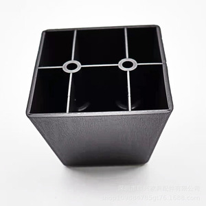Lianxing Square Plastic Furniture <b>Legs</b> 75x57x60mm Black Height Increasing <b>Sofa</b> <b>Leg</b> Parts - Product Image 2