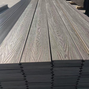 Revêtement de <span class=keywords><strong>terrasse</strong></span> en WPC co-extrudé, vente en gros d'usine, <span class=keywords><strong>terrasse</strong></span> composite extérieure, imperméable, antidérapant, design européen brossé - Product Image 1