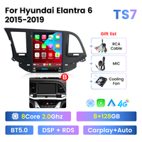 NaviFly Android système IPS écran tactile voiture GPS Navigation pour Hyundai Elantra 6 2015 - 2019 avec GPS DVR