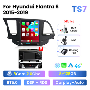 Navifly hệ thống Android IPS màn hình cảm ứng Car GPS navigation cho Hyundai Elantra 6 2015 2019 với GPS DVR - Product Image 4