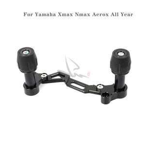 1 paire de protecteur contre les chutes de cadre d'échappement avec curseur, en Aluminium CNC, pour Scooter Yamaha Xmax, Nmax, <span class=keywords><strong>Aerox</strong></span>, toute l'année - Product Image 5