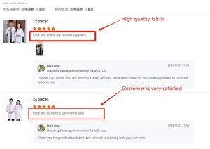 Vente en gros de blouses de laboratoire à manches courtes pour femmes blouses de laboratoire de haute qualité en coton et polyester uniforme d'infirmière médecin blanc pur - Product Image 6