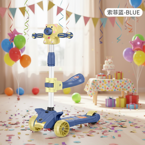 Nouveau Scooter Pliable en Plastique pour Enfants 2024, Meilleure Vente, 3-12 Ans, Deux-en-<span class=keywords><strong>un</strong></span>, Trois Roues, Machine à Bulles, CE EN71 - Product Image 5