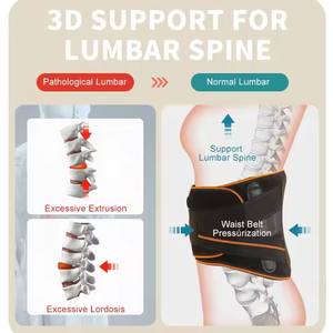 2025 vente en gros multi-fonction thérapie chaude chauffage Vibration Massage taille ceinture soulagement de la douleur électrique taille masseur - Product Image 6