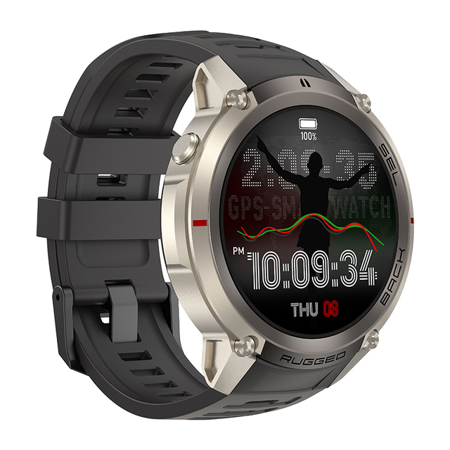 New DM59 Download Map Built-in GPS 5ATM Waterproof Outdoor Rugged Sport Amoled Smart Watch With Compass Altitude Barometer SOS