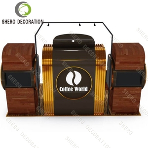 Tienda de té de burbujas moderna, decoración, quiosco de té de la leche, Mostrador de comida rápida para exteriores, quiosco de chocolate, tienda minorista, diseño de interiores - Product Image 3