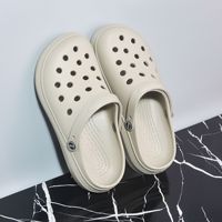 Chaussures de sport d'été pour hommes, respirantes, à bout fermé, pour la plage, le jardin, en EVA, semelle souple, sabots creux pour la conduite