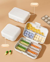 Portable Mini 7 compartiments PP voyage pilulier organisateur moderne carré quotidien médecine mallette de rangement petit carré quotidien médecine