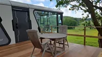 Capsule mobile de l'espace minuscule de maison préfabriquée durable de structure en acier de luxe pour l'usage d'hôtel de ferme de ressource