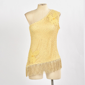 Hot selling 100% polyester summer casual <b>top</b> <b>Top</b> Quality Slightly loose fit polyester fashion <b>top</b> - Product Image 2