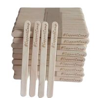 Bâtonnets de crème glacée en bois biodégradables, écologiques et durables pour fabricants de sucettes glacées, présentations de desserts, vente en gros