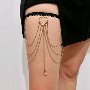 Sexy playa amor Luna pierna cadena cuerpo de metal multicapa cadena borla <span class=keywords><strong>muslo</strong></span> cadena al por mayor N25391 - Product Image 1