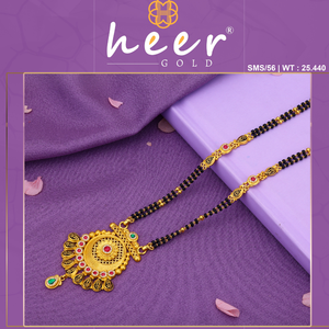 Collier traditionnel en or avec pierres roses et vertes et chaîne de perles noires pour femmes, bijoux ethniques de mariage pour femmes - Product Image 2