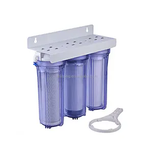 Triple Transparent 10 Inch Housing types of cartridge water mud purificaiotn filter