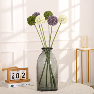 Fleur artificielle d'oignon en forme <span class=keywords><strong>de</strong></span> <span class=keywords><strong>globe</strong></span>, bouquet <span class=keywords><strong>de</strong></span> mariage, centre <span class=keywords><strong>de</strong></span> table, arrangement floral pour fête, décoration d'événements nuptiaux - Product Image 1
