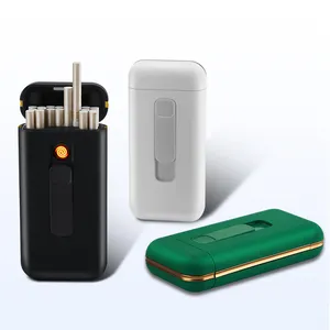 CC94E910 새로운 디자인 플라스틱 담배 케이스 가정용 충전식 USB 담배 라이터 OEM 로고 담배 흡연 액세서리