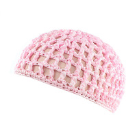 Filets à cheveux en maille pour femmes Crochet Cappy Hat Snood Sleeping Sleep Cap Overnight Cover Turban Handmade Knitted Hairnet Hair Wrap Net
