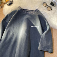 Vêtements pour hommes grande taille poids lourd personnalisé coton lourd surdimensionné lavage à l'acide hommes T-Shirts impression de haute qualité t-shirt vintage