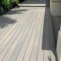 Tarima de Exterior Impermeable de WPC, Baldosas de Madera Plástica, Suelo de WPC, Tarima Compuesta de Coextrusión con Vetas de Madera en 3D