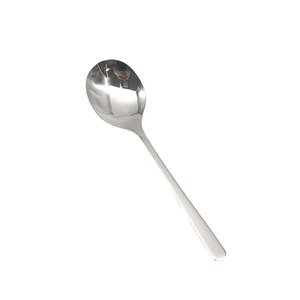 Cuchara Viral de Acero Inoxidable 304 con Cabeza Redonda, Cuchara de Estilo Coreano con Mango Largo, Utensilio para Comer en Restaurantes, Cuchara para Sopa de Uso Diario en el Hogar - Product Image 5
