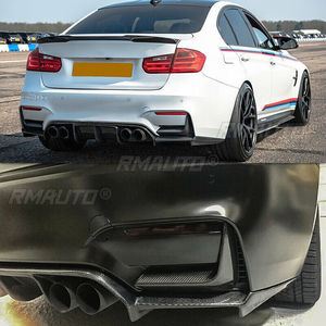 For BMW F80 M3 F82 F83 M4 2014-2020 Rear Bumper Corner Diffuser Side Spoiler Cover <b>Splitter</b> Trim Molding Lip Carbon Fiber Look - Product Image 5