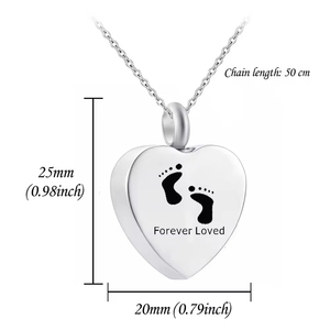 Collar conmemorativo Eternal <span class=keywords><strong>Love</strong></span> Pet-Corazón de acero inoxidable para recuerdo de cenizas de mascotas para perros <span class=keywords><strong>y</strong></span> gatos - Product Image 2