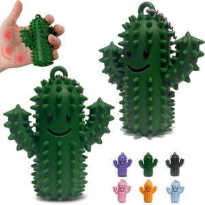 Jouet sensoriel en silicone en forme de cactus pour soulager la douleur, réduire l'anxiété et comme cadeau amusant pour les personnes qui ont besoin de se dégager de leur stress. - Product Image 1