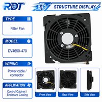 Ventilateur axial de refroidissement original DV4650-470 AC 230V 120x120x38mm 12038 19W pour armoire de commande Rittal et ventilation industrielle