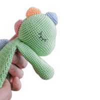 Dinosaure Lovey Crochet Couette Jouet Crochet Dinosaure Sécurité Couette Couverture Bébé Couette Poupée