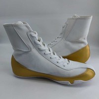 Chaussures de boxe professionnelles légères avec semelle antidérapante et soutien de la cheville pour l'entraînement en salle et la compétition