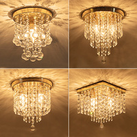 Vente en gros de matériel en cristal de fer forme de fleur mode moderne plafonniers LED diverses spécifications plafonnier LED panneau lumineux