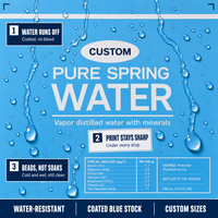 Impression d'étiquettes en rouleau, découpe de stickers pour bouteilles d'eau, service de logo pour emballages de boissons, fabricant direct d'usine, approvisionnement en volume