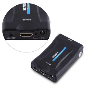 Convertisseur vidéo stéréo HD 1080P vers SCART avec <span class=keywords><strong>adaptateur</strong></span> audio et câble <span class=keywords><strong>USB</strong></span> pour Sky Box, TV HD, DVD, STB - Product Image 3