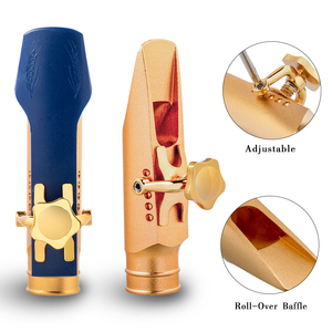 NAOMI Embouchure de saxophone <span class=keywords><strong>alto</strong></span> mib avec capuchon Ligatures 5.6.7.8.9 Taille Roll Over Baffle Flat Side Wall Chamber Embouchure R & B Music - Product Image 2