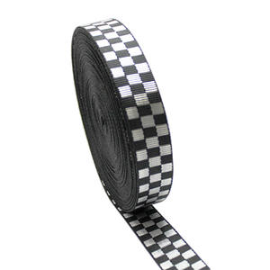 20 мм 25 мм 32 мм 38 мм 1 дюйм черный и белый глянцевый пользовательский узор нейлоновый ремешок для одежды багажа - Product Image 1