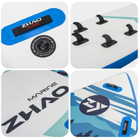 Planche à pagaie de course gonflable planche de surf multi-usages debout et planche de pêche pour les eaux de l'océan est livré avec accessoire de pompe