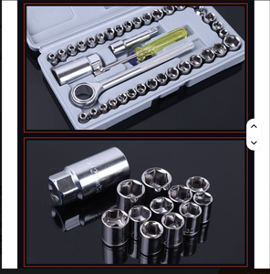 40 Miếng Đa Sửa Chữa Ô Tô Công Cụ Thiết Lập Cơ Khí Ratchet Cờ Lê Ổ Cắm Thiết Lập Hoàn Chỉnh Tự Động Bộ Dụng Cụ Công Cụ Cho Sửa Chữa Xe - Product Image 4