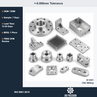 Usinage CNC personnalisé pour pièces industrielles, fournisseur OEM, tolérance de 0,005 mm, certifié ISO 9001, aluminium 6061
