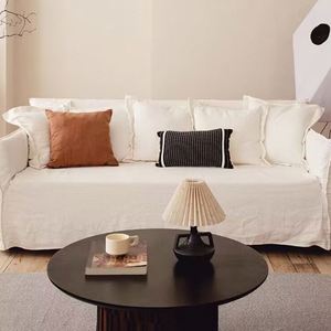 Sofá Moderno de Lino Desmontable y Lavable, Sofá Retro Verde para Sala de Estar, Sofá de Tres Plazas, Sofá Pequeño para Apartamento, Sofá de Ocio Personalizado - Product Image 3
