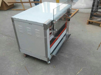 Four à poulet commercial en acier inoxydable haute capacité, rotation à 360 degrés, four à barbecue à gaz, moteur fiable