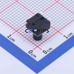 GT-TC089A-H080-L1 Tactile Switch SMD-4P,6x6mm Switch Single Pole Single Throw Round Button 1.6N Vertical Mount - Product Image 2