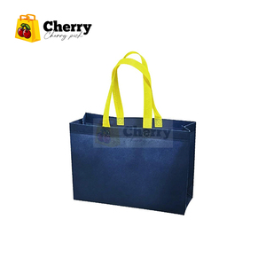 ถุงช้อปปิ้งผ้าใยสังเคราะห์35*25*10ซม. 40*30*10ซม. 45*35*12ซม. 108สีฟ้า - Product Image 1