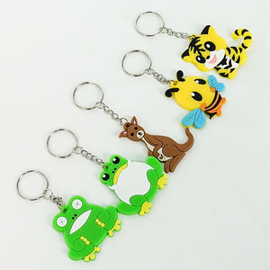 حلقة مفاتيح صغيرة لطيفة عالية الجودة، حلقة مفاتيح كرتونية ناعمة ثنائية الأبعاد مع شعار مخصص - Product Image 3