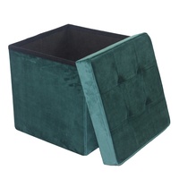Personnalisé Salon Canapé En Tissu de Luxe Velours Pouf de Rangement Pliable Tabouret Chaise