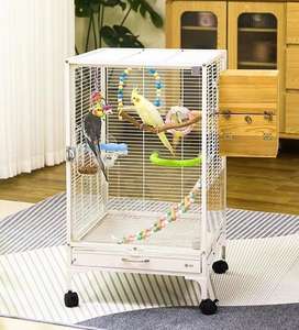 Hot Selling Dubbellaags Kleine Vogel & Eekhoorn Kooi Perfect Huis Voor Suiker Zweefvliegtuigen Duurzaam Glas Met Plastic Dienblad Doos - Product Image 6