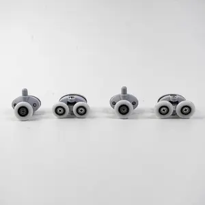 Hydrorelax Dedicated service Factory Supply Plastic Double Shower Pulleys Door Rollers wheel pulley bathroom pulley